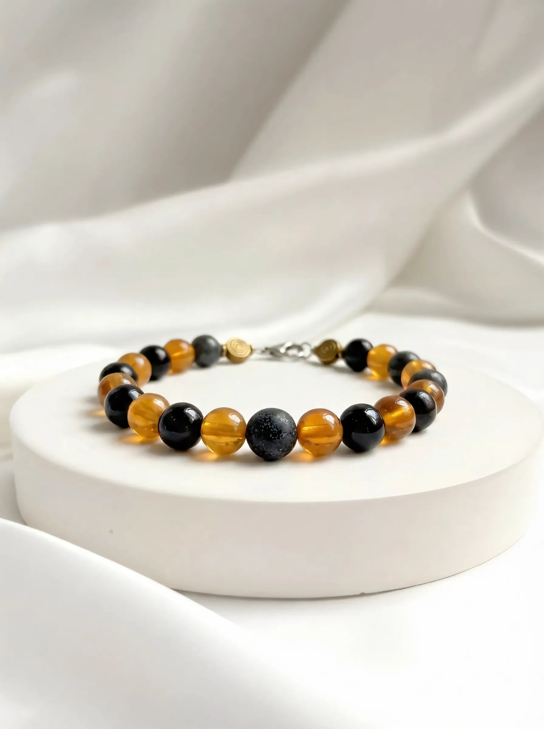 Lucky maxima bracelet in a studio setting.